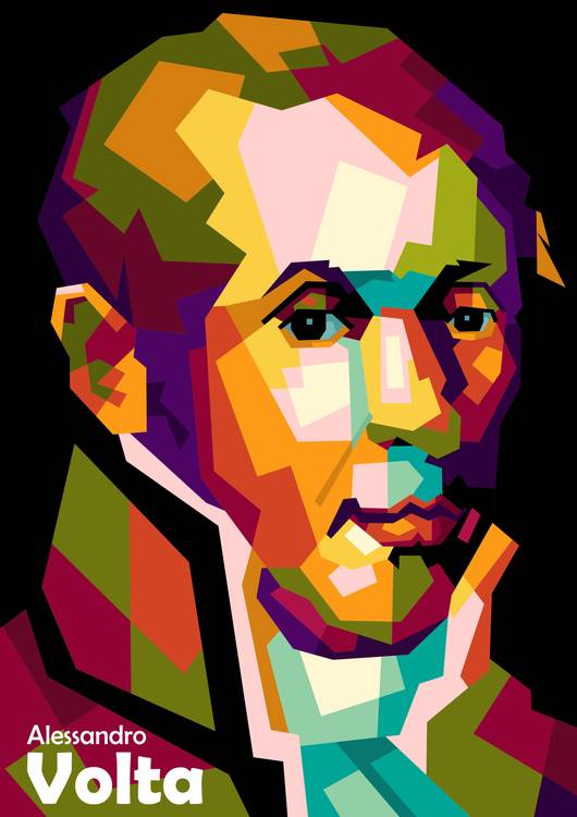 Alessandro Volta in pop art preview