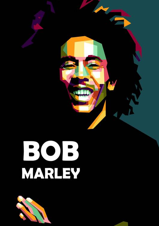 Bob Marley in pop art amazing preview