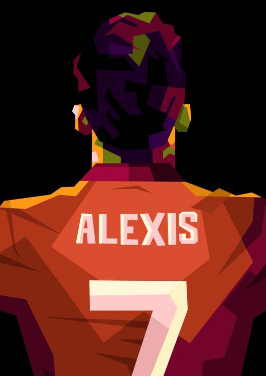 Alexis sanchez in Wpap art preview