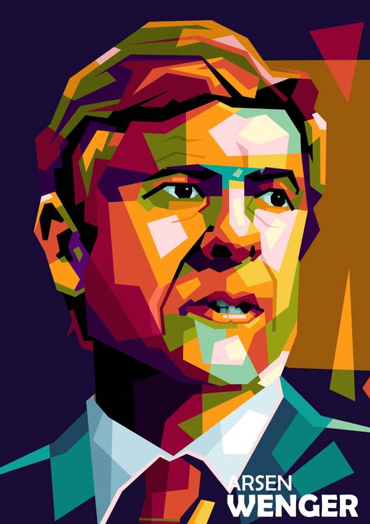 Arsen Wenger in wpap pop art preview
