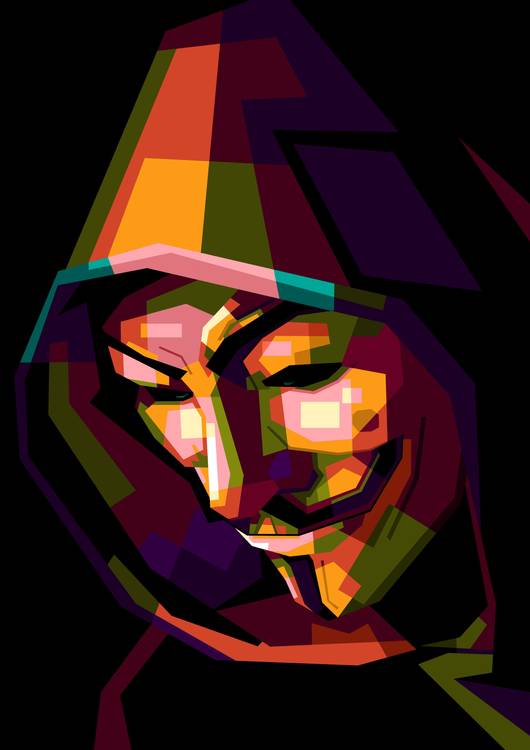 Anonymous Vendetta in wpap pop art preview