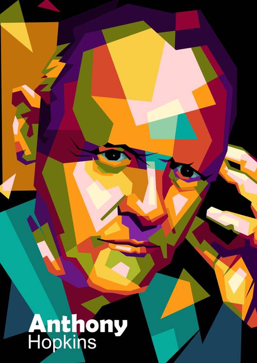 Anthony Hopkins in wpap pop art preview