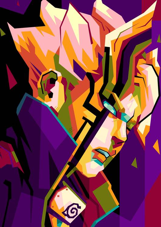 Boruto mode Karma in pop art preview