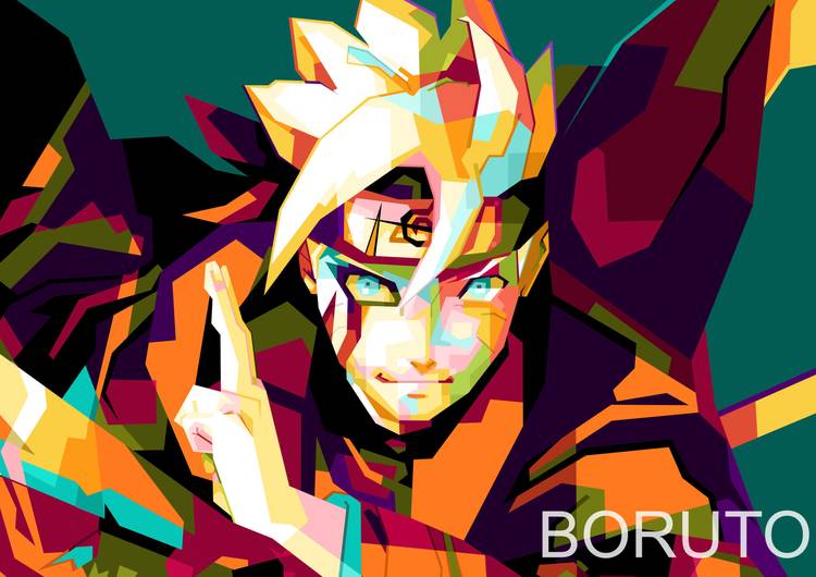 Anime Boruto in pop art preview