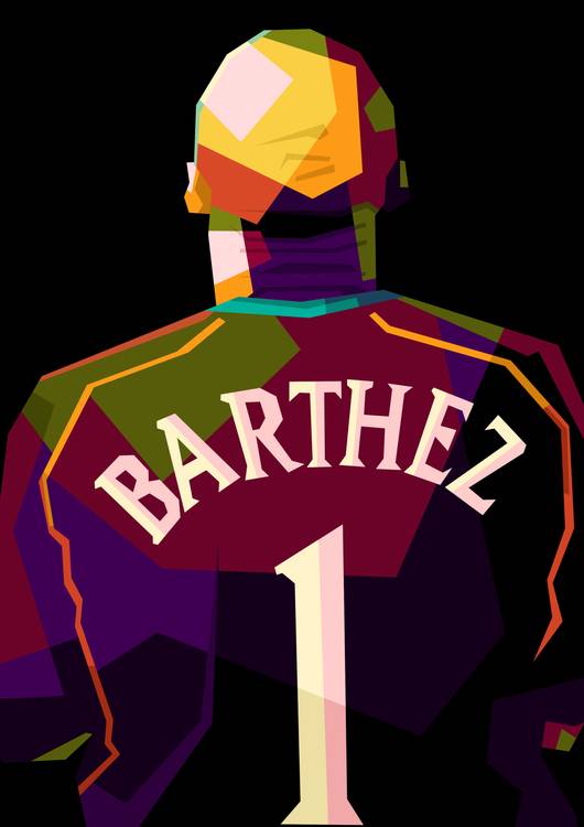 Fabien Barthez in wpap pop art preview