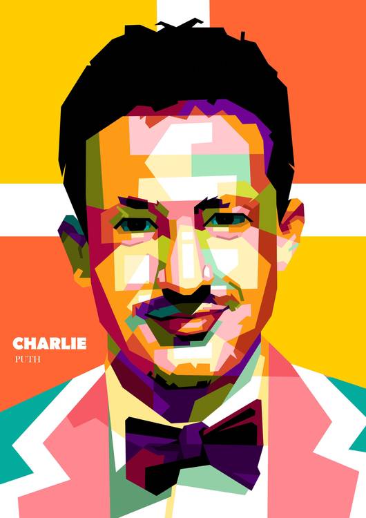 Charlie Puth in wpap pop art preview