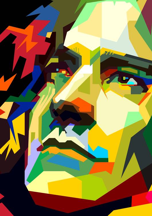 Robert Plant Pop Art WPAP - Canvast Print preview