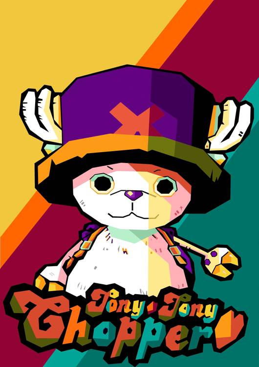 Anime One Piece in wpap pop art preview
