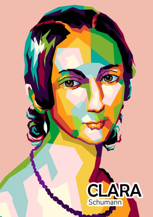 Clara Scumann in wpap pop art preview