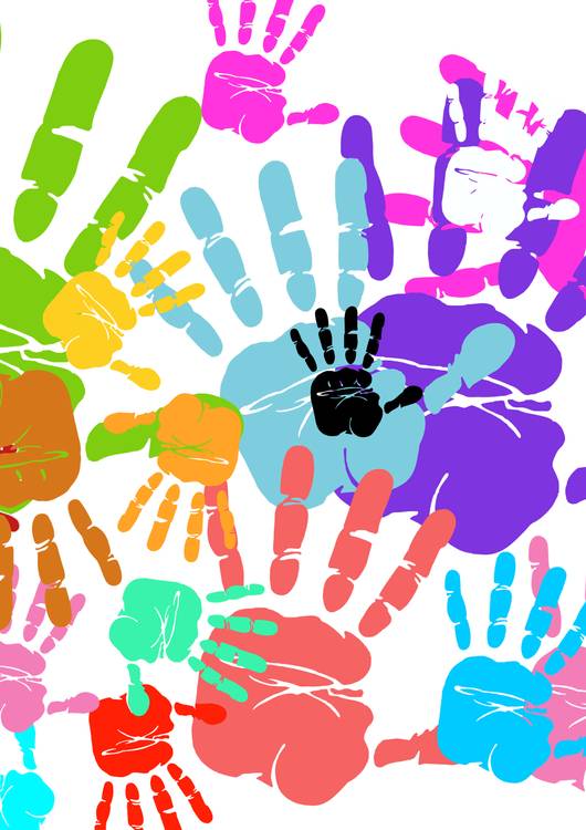 Colorful hands preview