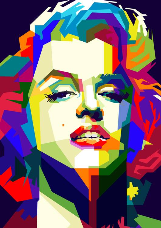 Marilyn Monroe Pop Art WPAP preview