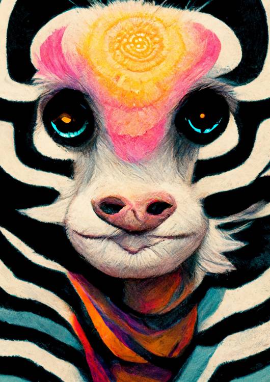 Zebras painting preview