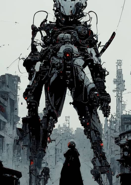 Mech in the city preview