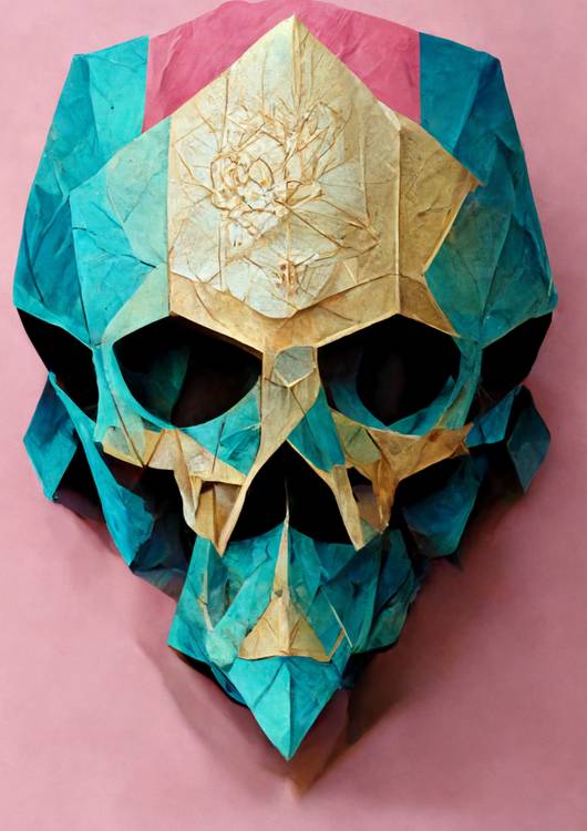 Origami Paper Skull preview