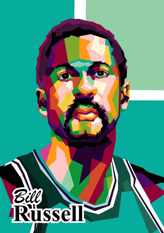 Bill Russel in trending pop art preview