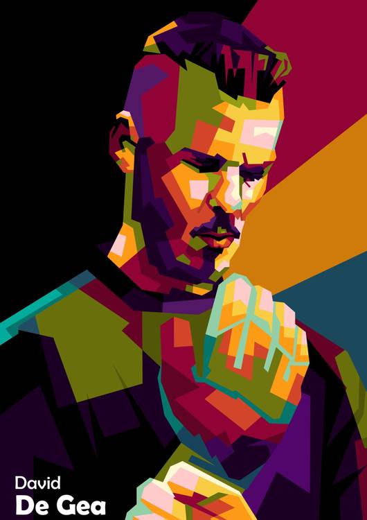 David De Gea amazing football pop art preview
