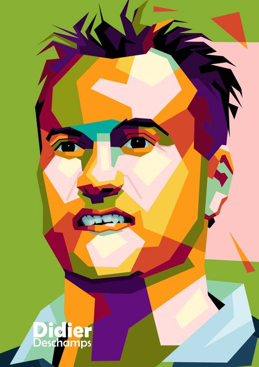 Didier Deschamps in wpap pop art preview