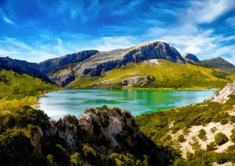 Reservoir in spring preview