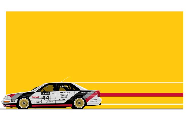 Hans-Joachim Stuck Audi V8 Quattro DTM preview