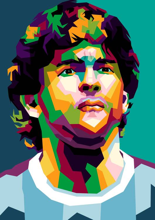 Legend football world DIEGO MARADONA POP ART preview