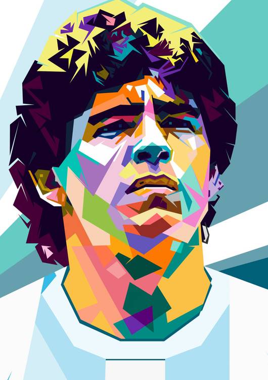 Diego Maradona pop art preview
