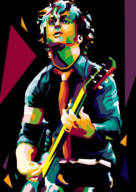 Billie Joe Armstrong in wpap pop art preview