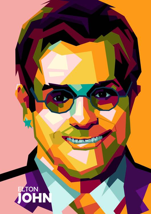 Elton John in amazing pop art preview