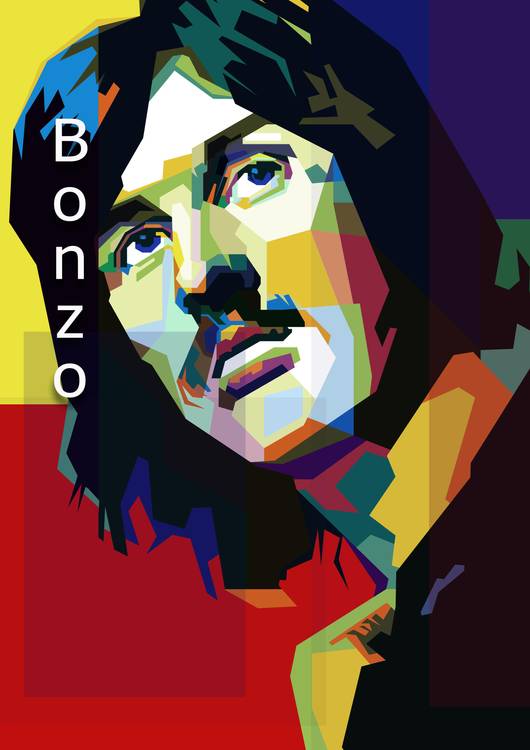 John Bonham "Bonzo" Pop Art WPAP preview