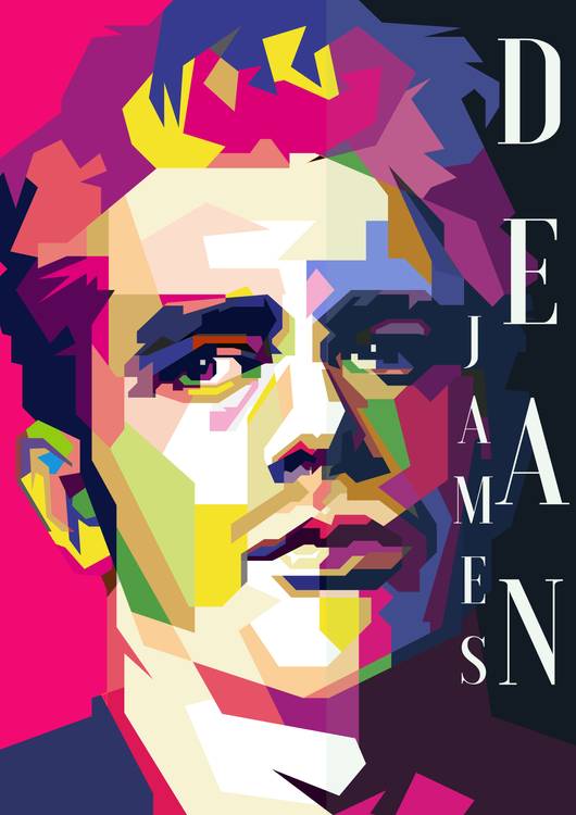 James Dean Hollywood Actor Pop Art WPAP preview