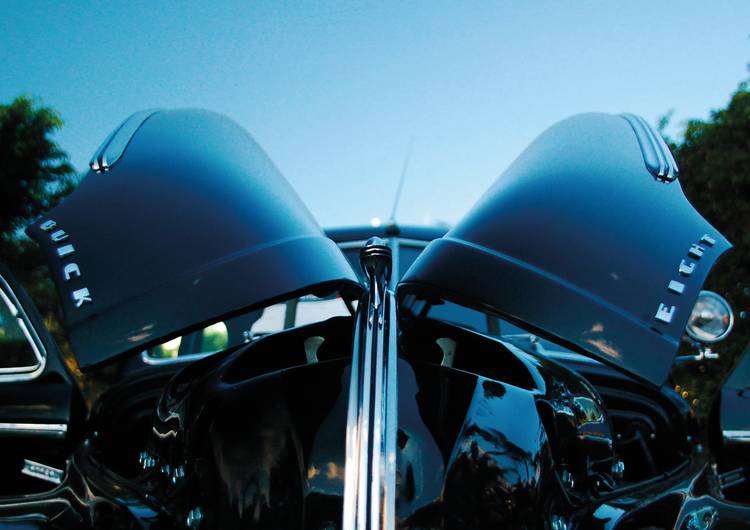 Black Buick Eight Canvas Print preview