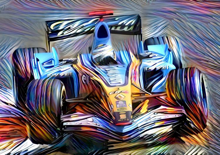 Digital Art Formula 1 Renault Fernando Alonso preview