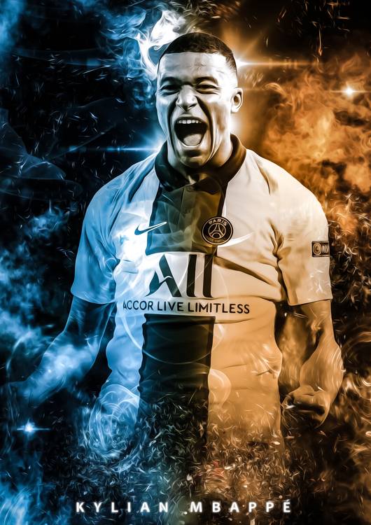 Kylian Mbappe Abstract preview