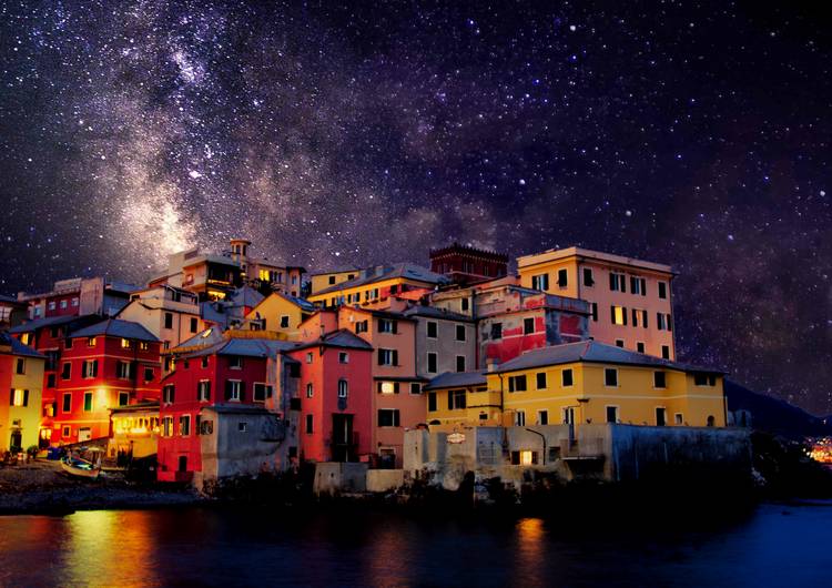 Boccadasse at night preview
