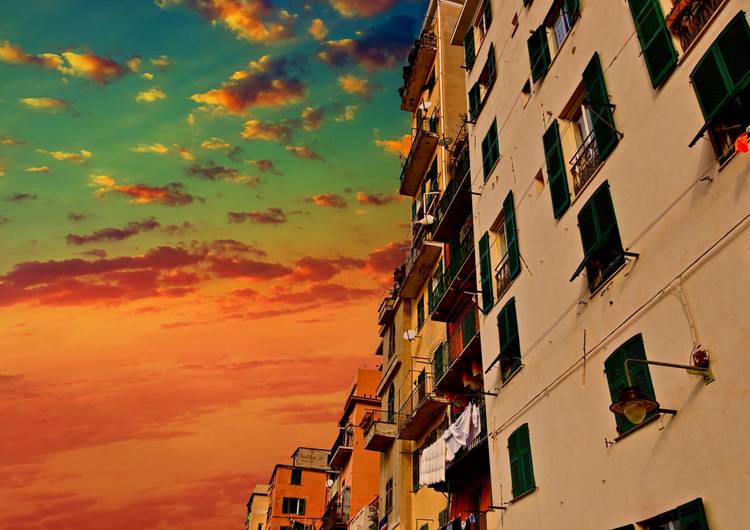 Genoa at sunset preview