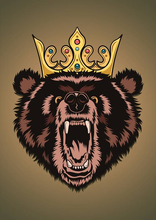 Angry Bear Canvas preview