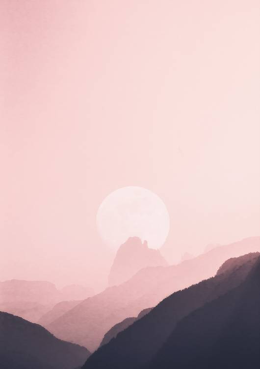 Pink Sunset Canvas preview