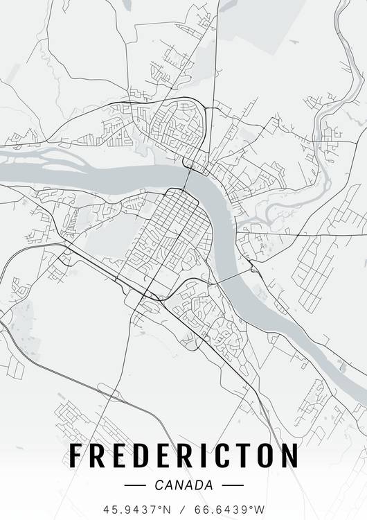 Fredericton map preview