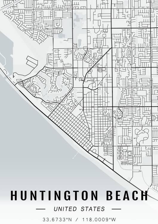 Huntington Beach map preview