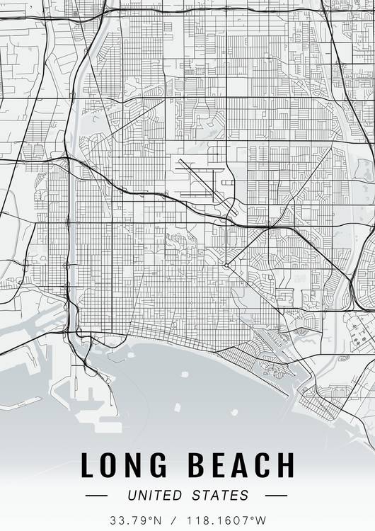 Long Beach map preview
