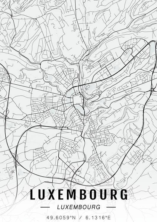 Luxembourg map preview