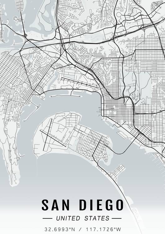 San Diego map preview