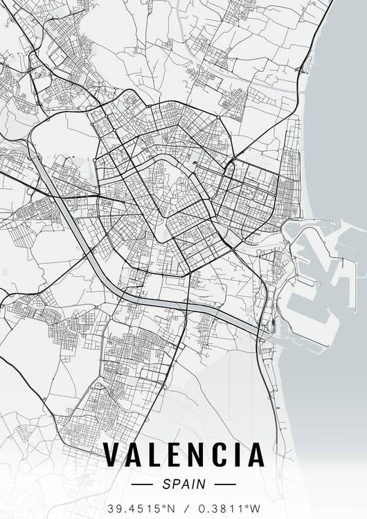 Valencia map preview