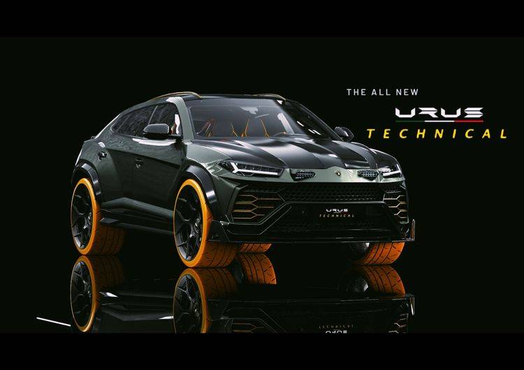 Lamborghini Urus Technical Design ( black frame ) preview