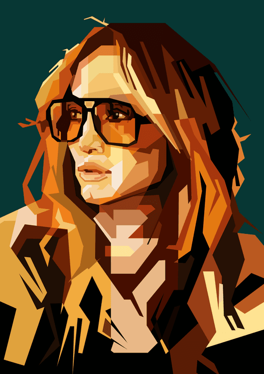 Jennifer Lopez Celebrity Retro Style Illustration preview