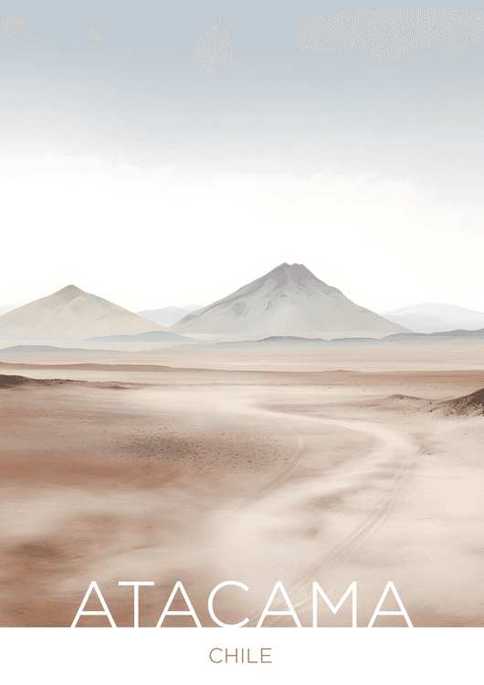 The Atacama Desert - Chile - Crayon Technique preview