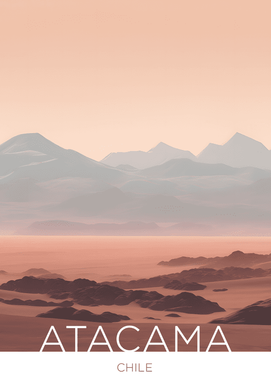 The Atacama Desert - Chile - Drawing Technique preview