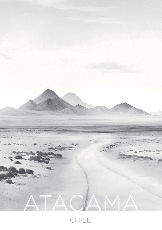 The Atacama Desert - Chile - Graphite Technique preview