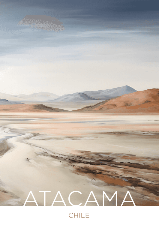 The Atacama Desert - Chile - Impasto Technique preview