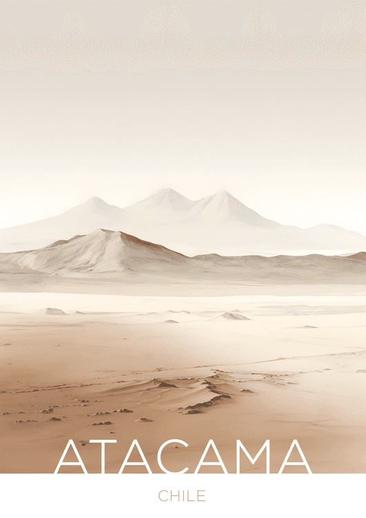 The Atacama Desert - Chile - Sketch Technique preview