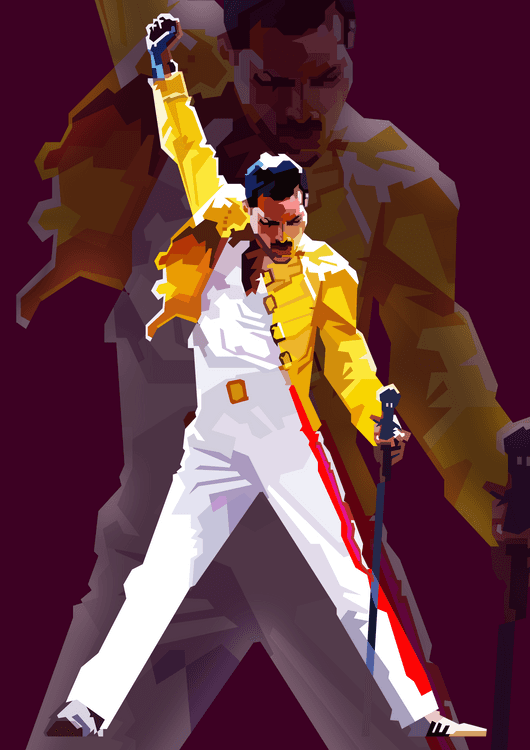 Retro Freddie Mercury preview